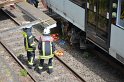 Unfall zwischen zwei KVB Bahnen Koeln Hoehenhaus Im Weidenbruch P343